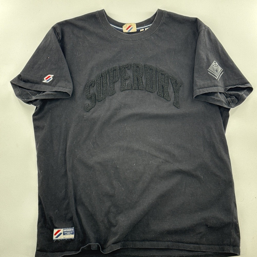SuperDry T-Shirt Oversized Black Varsity Arch 3XL